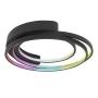 PLAFON CON FORMA ESPIRAL SMART 27W RGBW ACABADO NEGRO 1,450 LM.