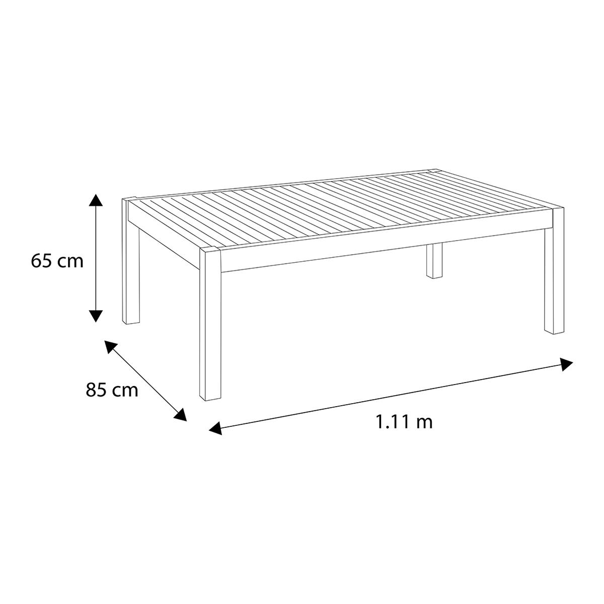 Mesa de Café Pequeña de Madera Jatobá con Acabado Natural - Tramontina Store