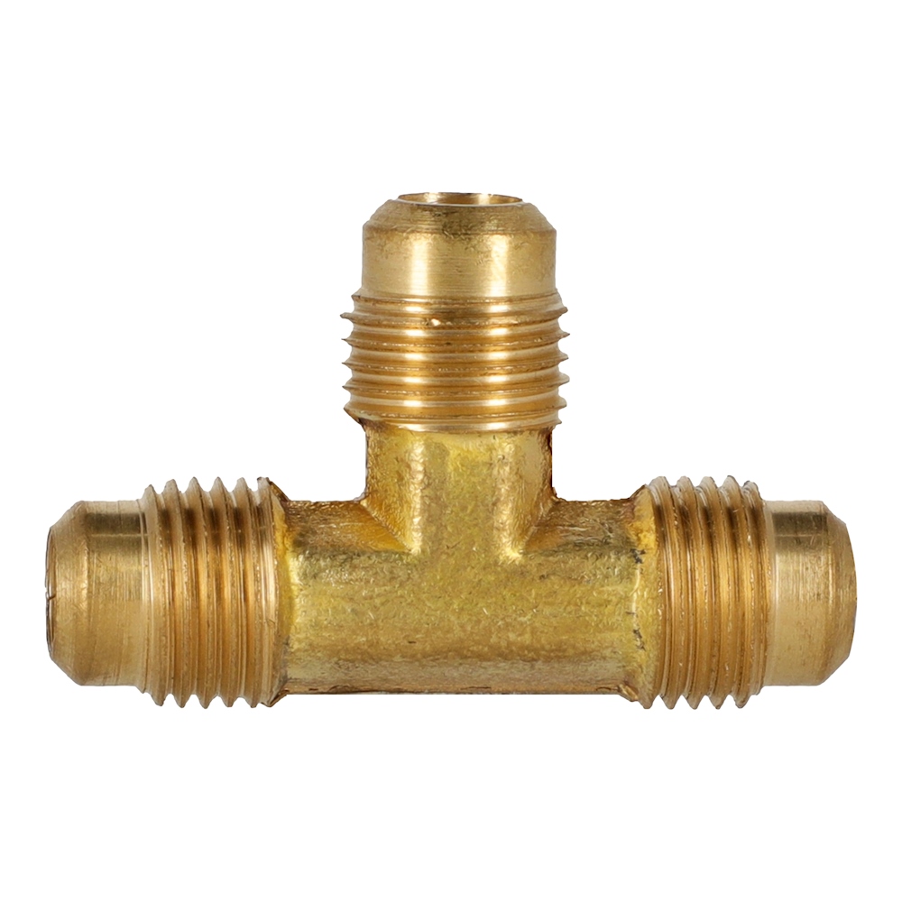 Unión tee 5/16 de pulgada dorado coflex