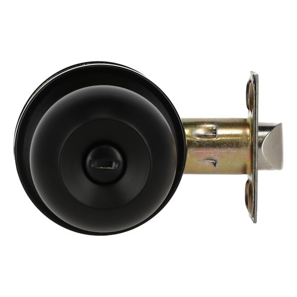 POMO BOLA PARA ENTRADA DE BAÑO Y RECAMARA 6.5 X 7.4 CM DE METAL NEGRO MATE