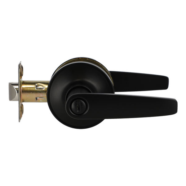 MANIJA DE BAÑO Y RECAMARA 6.5 X 12.3 X 7 CM DE METAL NEGRO MATE