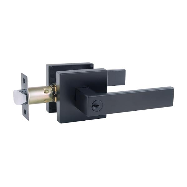 MANIJA PARA ENTRADA CON LLAVE DE 35 A 45 MM METAL NEGRO MATE