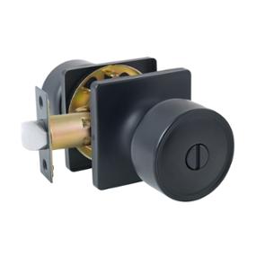 POMO PARA BAÑO Y RECÁMARA PARA PUERTAS DE 35 A 45 MM METAL NEGRO MATE