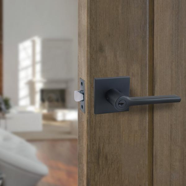 MANIJA ZEIRA PARA ENTRADA CON LLAVE 6.5 X 14 X 9.4 CM NEGRO MATE