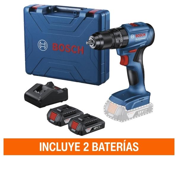 ROTOMARTILLO 1/2" BOSCHGSB 185-LI 18V 2 BATERÍAS Y MALETÍN