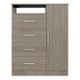 CÓMODA 1.02 X 1 M X 48 CM GRIS FRESNO