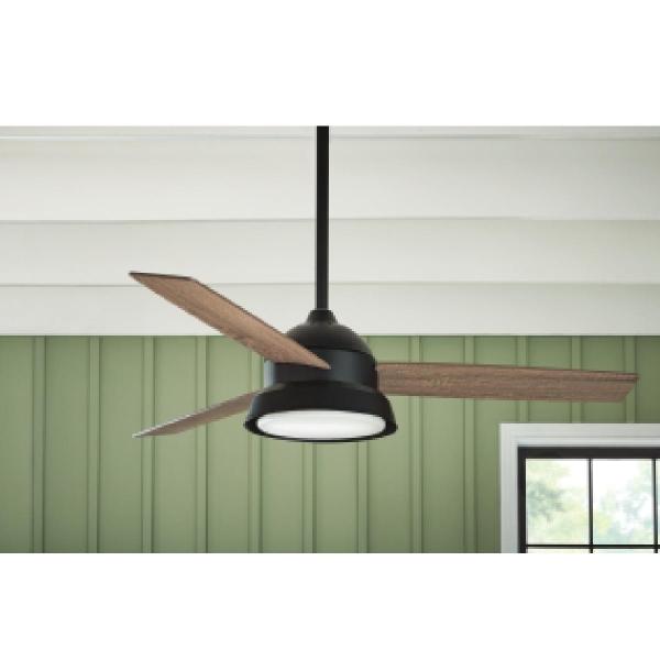 VENTILADOR DE TECHO CAROLINE 52" PARA INTERIOR NEGRO