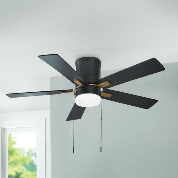 VENTILADOR DE TECHO KINGSLEY 48" PARA INTERIOR NEGRO