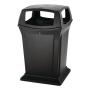BOTE DE BASURA RANGER C/TAPA ABIERTA NEGRO 170.3 L