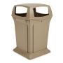 BOTE DE BASURA RANGER C/ TAPA CERRADA BEIGE 132.5