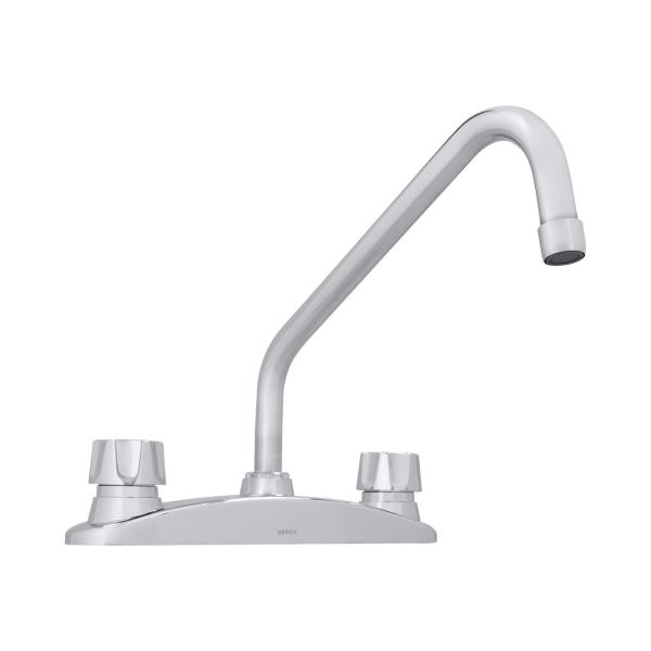 Marca Urrea Mezcladora Para Fregadero Urrea 318qc Mezcladora Para Cocina Urrea 318qc De 8" Con Manerales Cromado Grifo  Monomando Duradero Para Fregadero