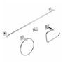 JUEGO DE ACCESORIOS PARA BAÑO ZINC 4 PIEZAS