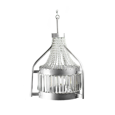 LÁMPARA COLGANTE ECO IMPERIO LED 80 X 37 CM GRIS 4 LUCES