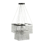 LÁMPARA COLGANTE ECO SQUARE LED 65 X 30 X 30 CM ACERO INOXIDABLE 2 LUCES