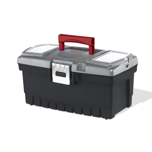 CAJA PARA HERRAMIENTAS DE 41 CENTIMETROS CON COMPARTIMENTOS EXTERIORES SUPERIORES Y BANDEJA INTERNA