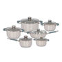 Bateria De Cocina 12Pzs Acero Inoxidable
