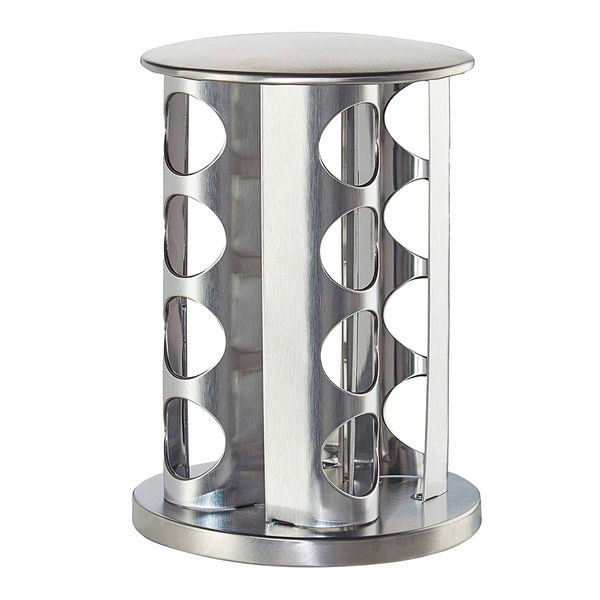 Rack Especiero + 16 Frascos Acero Inox