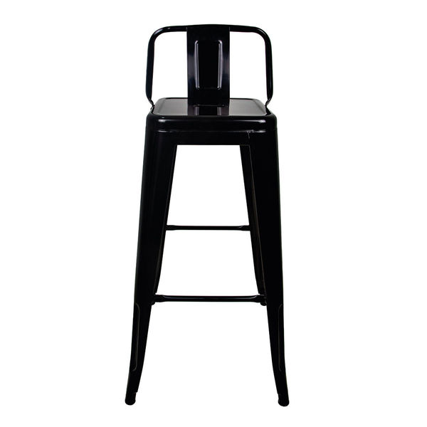 Banco Alto Tolix Con Respaldo Negro