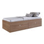 Base Cama Individual Con Cajones Madera