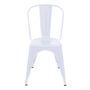 Silla Tolix Metálica Minimalista Blanca