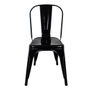 Silla Tolix Metálica Minimalista Negra