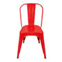 Silla Tolix Metálica Minimalista Roja