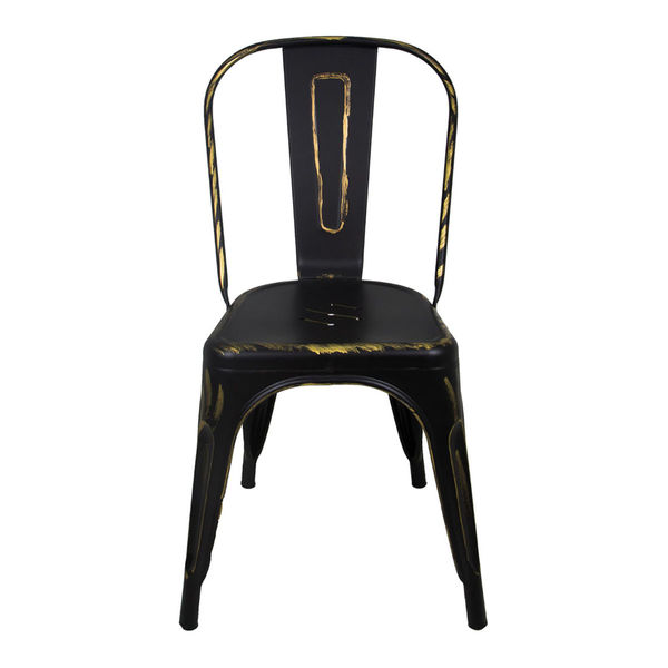 Silla Tolix Minimalista Negra Vintage