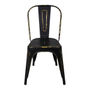 Silla Tolix Minimalista Negra Vintage