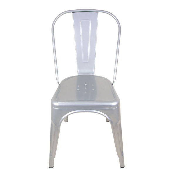 Silla Tolix Metálica Minimalista Plata