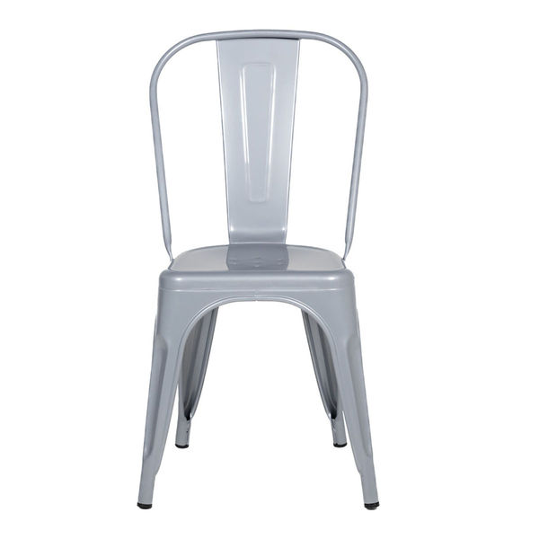 Silla Tolix Metálica Minimalista Gris