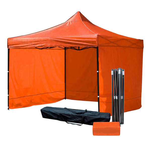 Toldo Naranja 3x3M Pared Impermeable