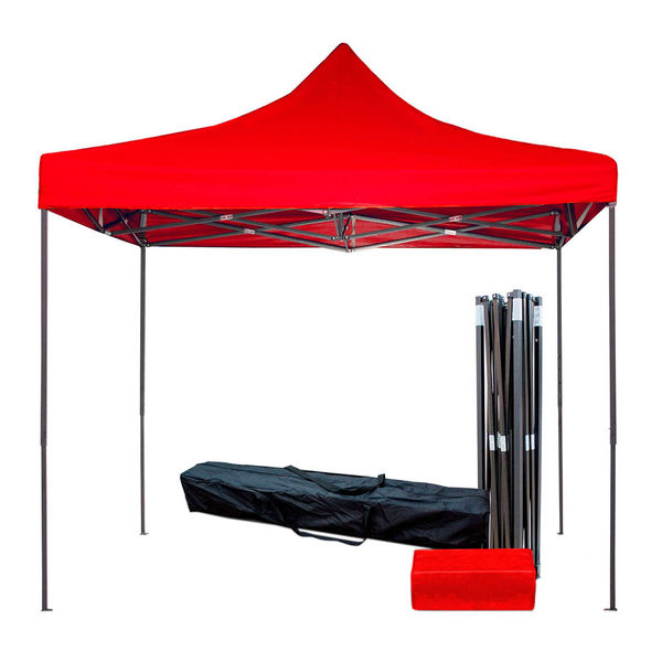 Toldo Rojo Plegable 2x2M Con Bolsa
