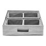 ORGANIZADORES DE CAJÓN GRIS 7 PIEZAS