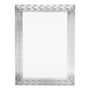 ESPEJO DECORATIVO RECTANGULAR PLATA 95 X 70 CM