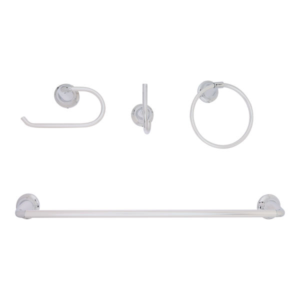 JUEGO DE ACCESORIOS METAL GLACIER BAY 4 PIEZAS