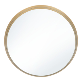 EMAISON Espejo de pared redondo de 30 pulgadas para baño, espejo de tocador  circular grande para decoración de pared, marco de madera para entrada