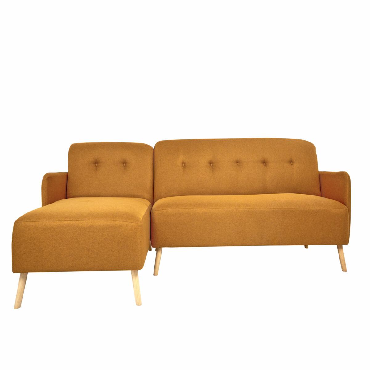 Sofa escuadra izquierda color mostaza