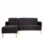 SOFA ESCUADRA IZQUIERDA COLOR NEGRO