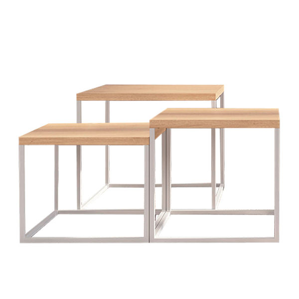 JUEGO DE MESAS DE CENTRO 43 X 50 X 50 CM 3 PIEZAS