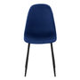 SILLA DE COMEDOR AZUL 87 X 52 X 44 CM