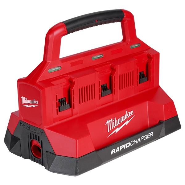 M18 PACKOUT CARGADOR RÁPIDO SIMULTANDEO DE SEIS BAHÍAS MILWAUKEE