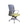SILLA DE OFICINA KLAVE CON SOPORTE LUMBAR AJUSTABLE COLOR GRIS Y VERDEMALLA, TELA Y NYLON