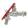 LLAVE DE JARDÍN 1/2 PULGADA PLATA RUGO