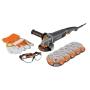 ESMERILADORA 41/2 950 W, DISCOS, LENTES Y GUANTES