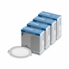 FLAT 5PG 6W LED LUZ FRIA 4PACK