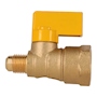 LLAVE DE CONTROL RECTA PARA GAS 1/2 X 5/16 DE PULGADA DORADO COFLEX
