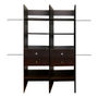CLOSET VERONA 2 CAJONERAS PREMIUM AJUSTABLE WENGUE
