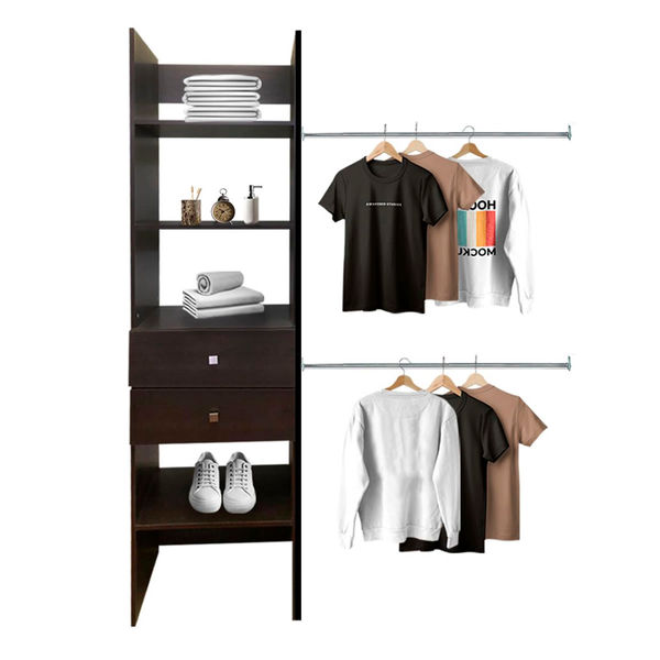 CLOSET VERONA CAJONERA PREMIUM AJUSTABLE WENGUE The Home Depot México