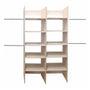 CLOSET VERONA 2 ENTREPAÑERAS PREMIUM AJUSTABLE ENCINO POLAR
