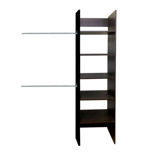 CLOSET VERONA ENTREPAÑERA PREMIUM AJUSTABLE WENGUE